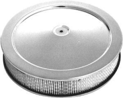 Luftfilter Chrom - Aircleaner Chrome  350mm Flachdesign